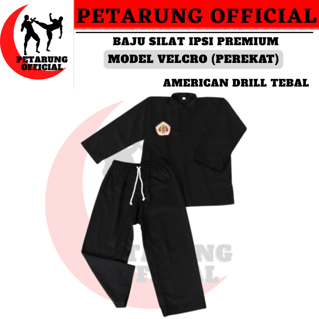 Baju Silat Premium American drill/Sakral Ipsi/Seragam Silat Ipsi/baju silat ipsi