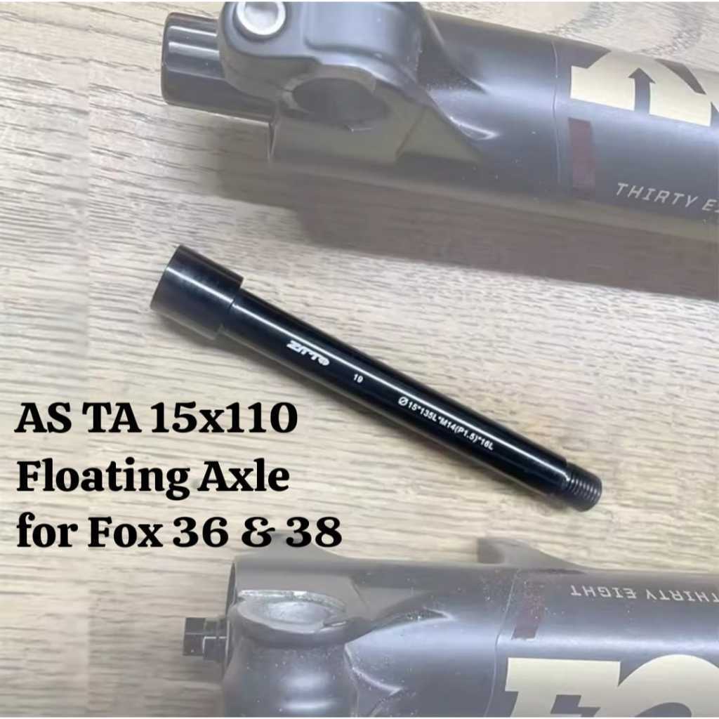 ZTTO Thru Axle Shaft AS TA Fork FOX 36 Boost Kabolt Floating Axle 15x110 Ulir Drat 1.5 Alloy Poros A