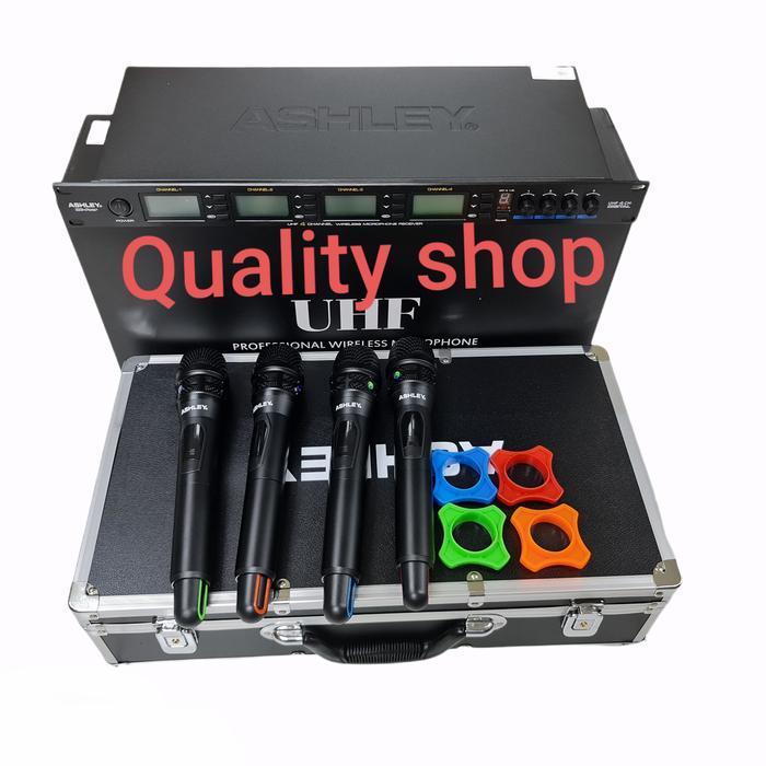 Mic Wireless Ashley MC FOUR 4 Microphone Handhel MCFOUR ORIGINAL