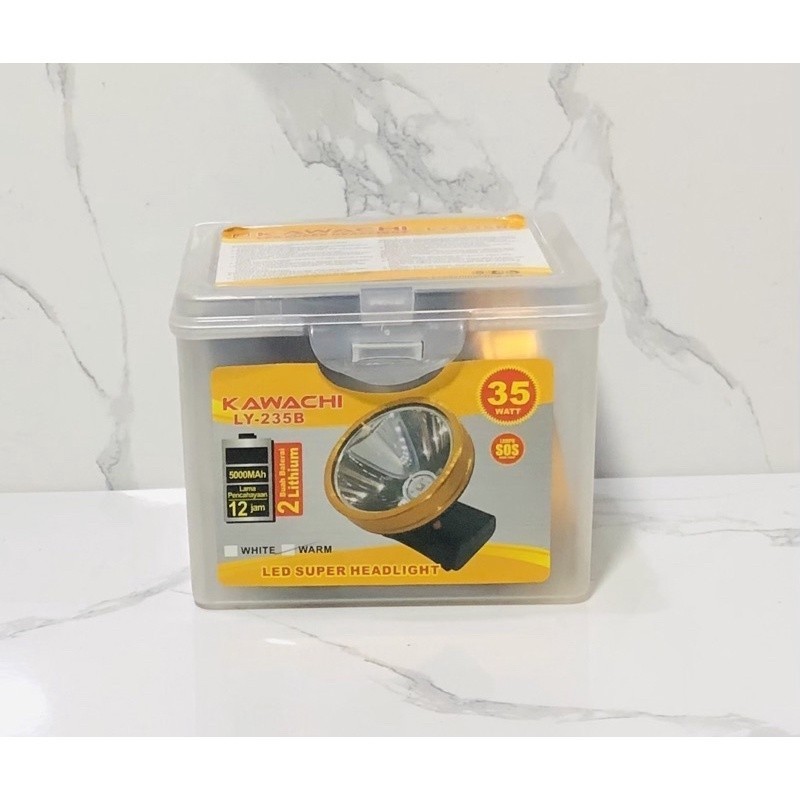Senter Kepala Kawachi 35 Watt LY 235B Led Super Headlight