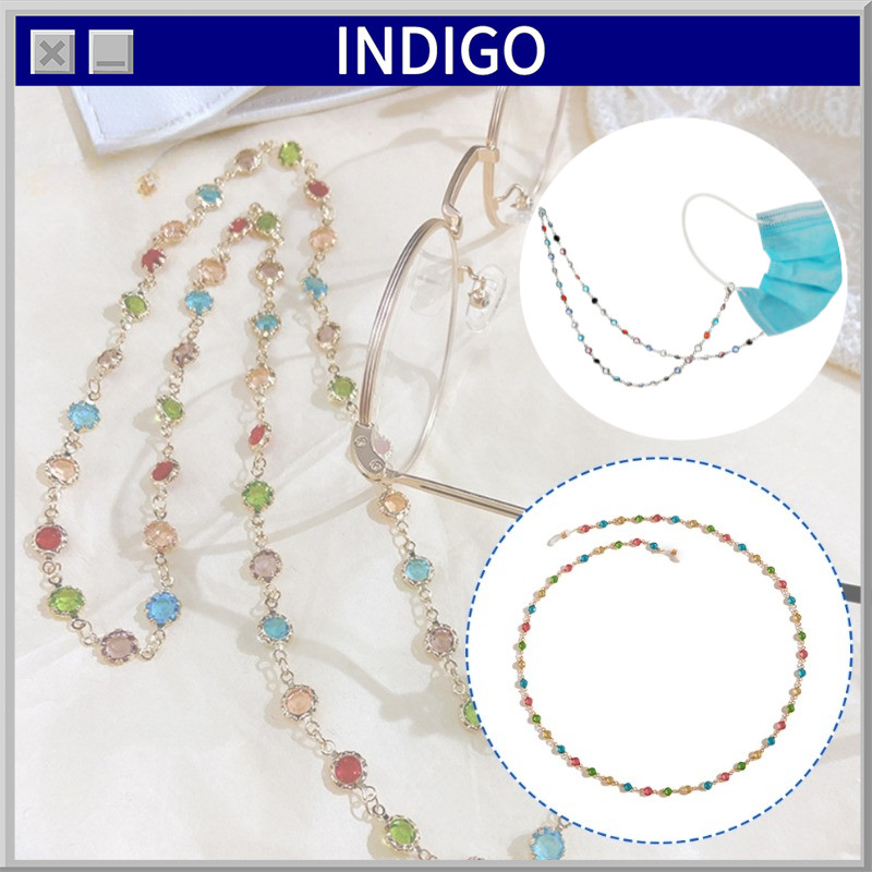 Tali Kacamata Gantungan Kacamata Anti Jatuh Tali Berlian Berwarna Tali Kacamata Tali Kacamata Wanita