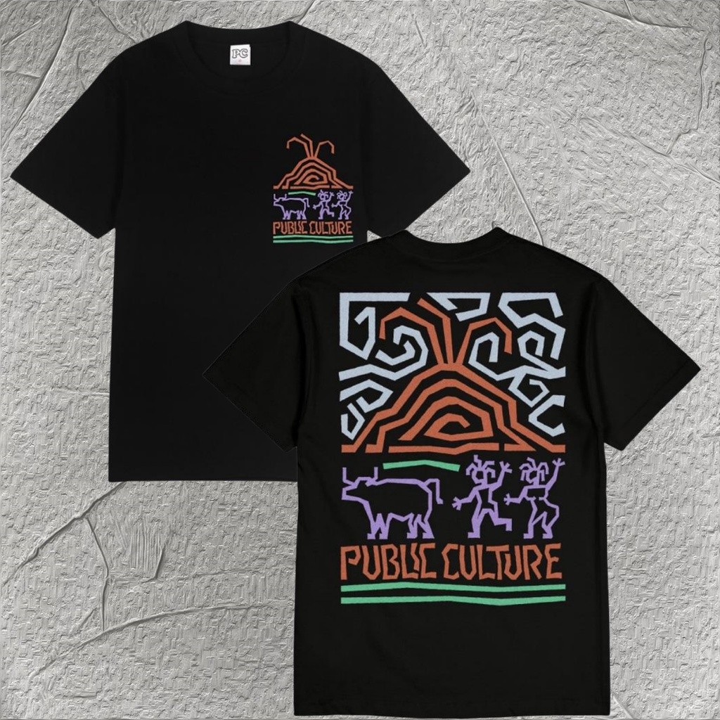 COD  Public Culture - Volcano Tee - Black Fashion T-Shirt