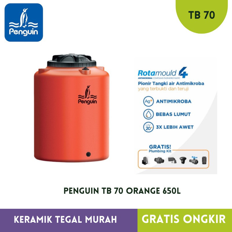 Tangki Air Penguin TB70 / Tandon Penguin 650liter - Tegal Area Only
