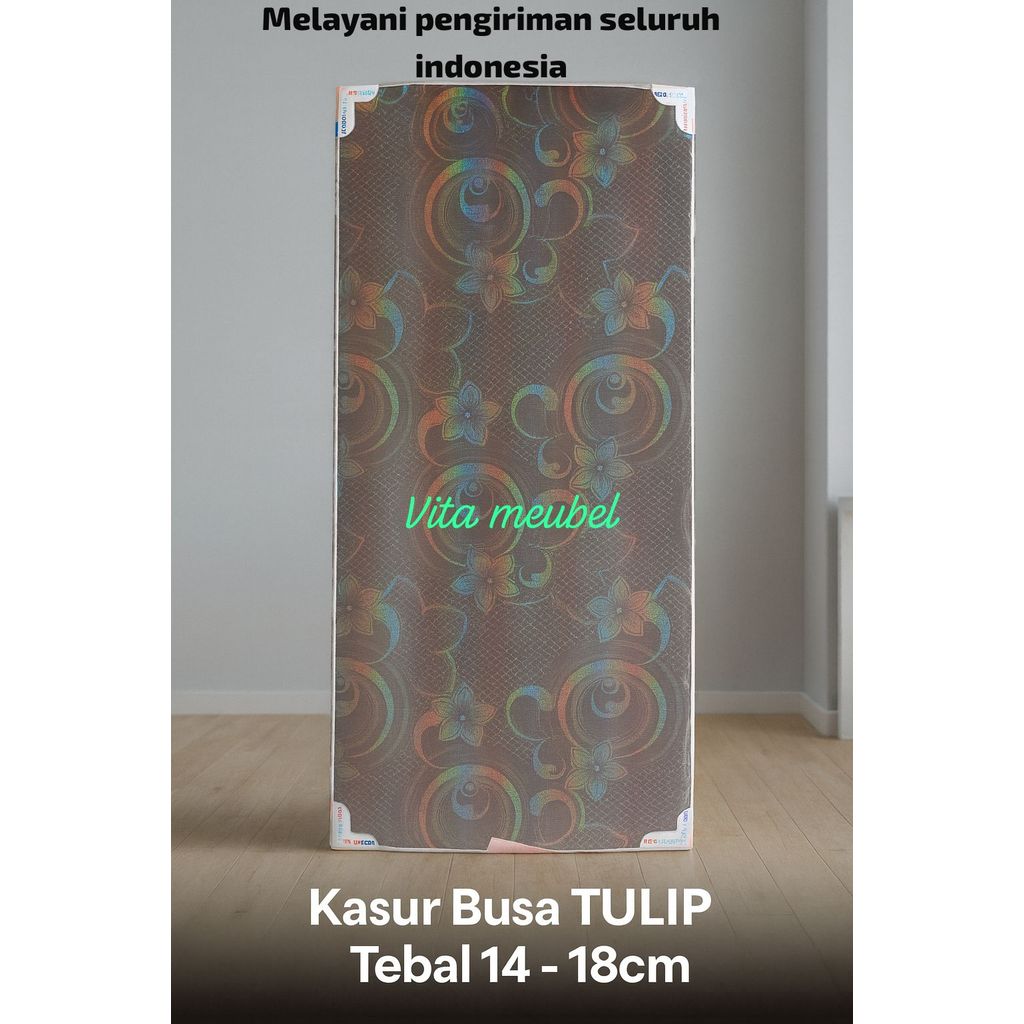 Kasur Busa TULIP Tebal 14cm & 18cm Non Garansi | Ukuran 90 100 120 140 160 180 x 200 | Matras Kasur 