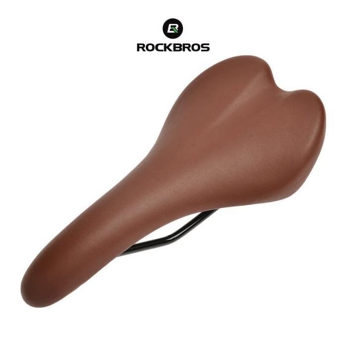 SADEL SEPEDA ROCKBROS 1020C MTB ROADBIKE LIPAT SELI HITAM COKLAT - Cokelat