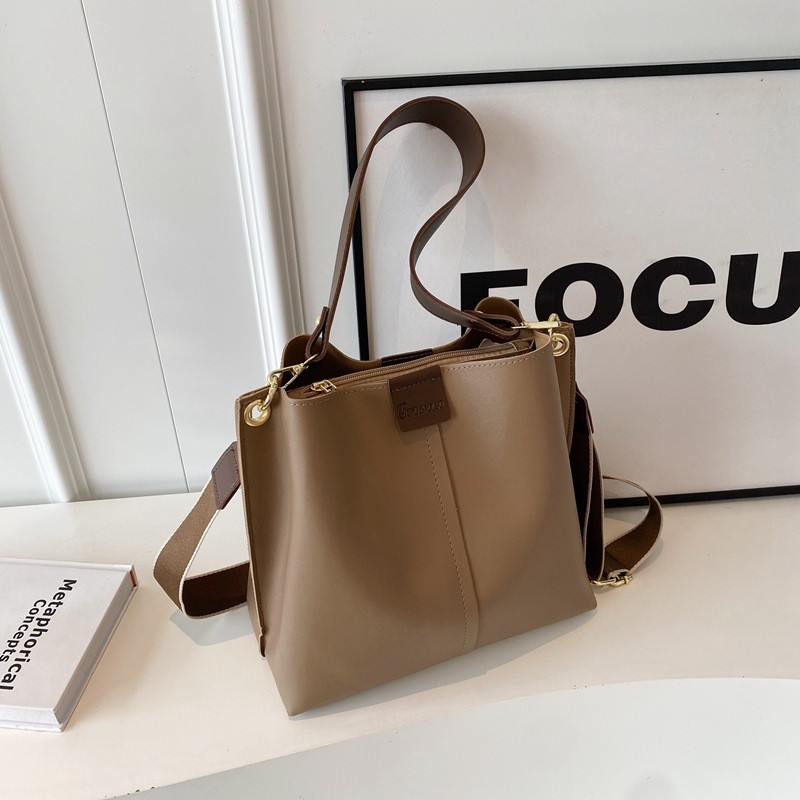 Tas Ember Fashion Baru Tas Bahu Warna Solid