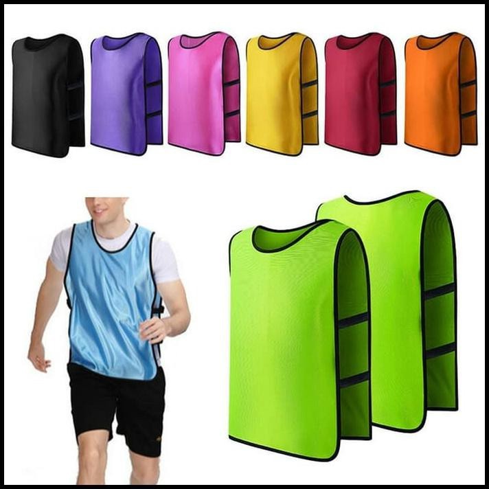 Rompi Bola Karet Latihan Olahraga Sepak Bola Futsal Unisex Dewasa Training Murah Berkualitas
