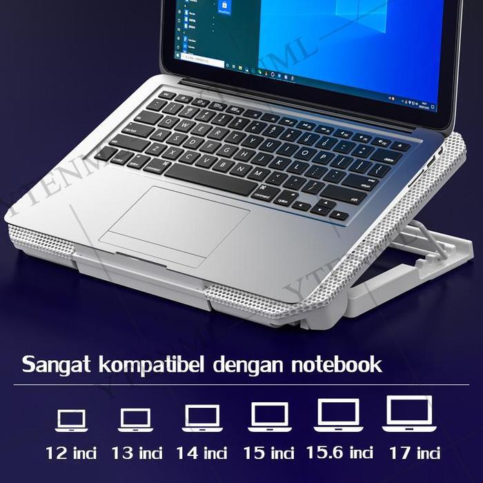 Kipas pendingin terbaik cooling pad laptop Kipas Laptop Cooler Gaming Stand Alas Laptop Dengan antar