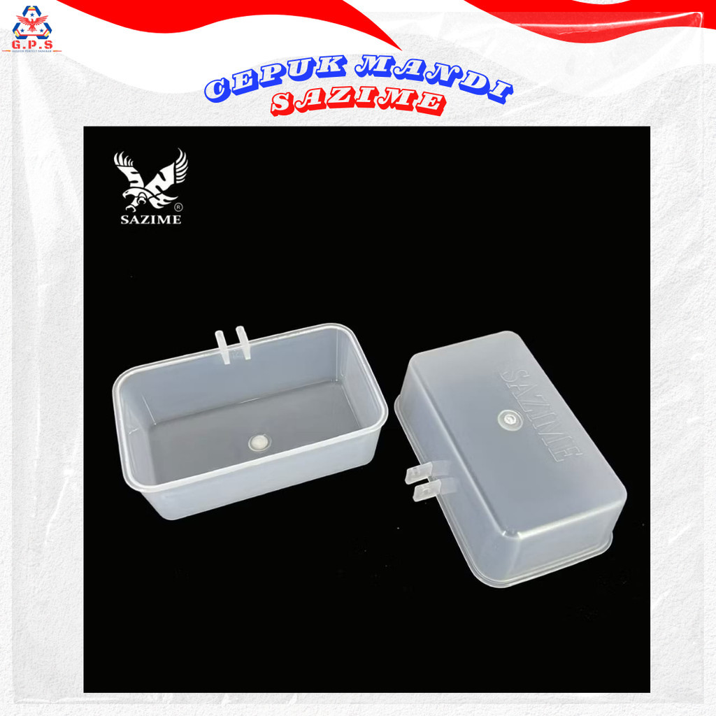 Sazime Tempat Mandi Burung Cepuk Pakan Burung Bahan Lentur Besar