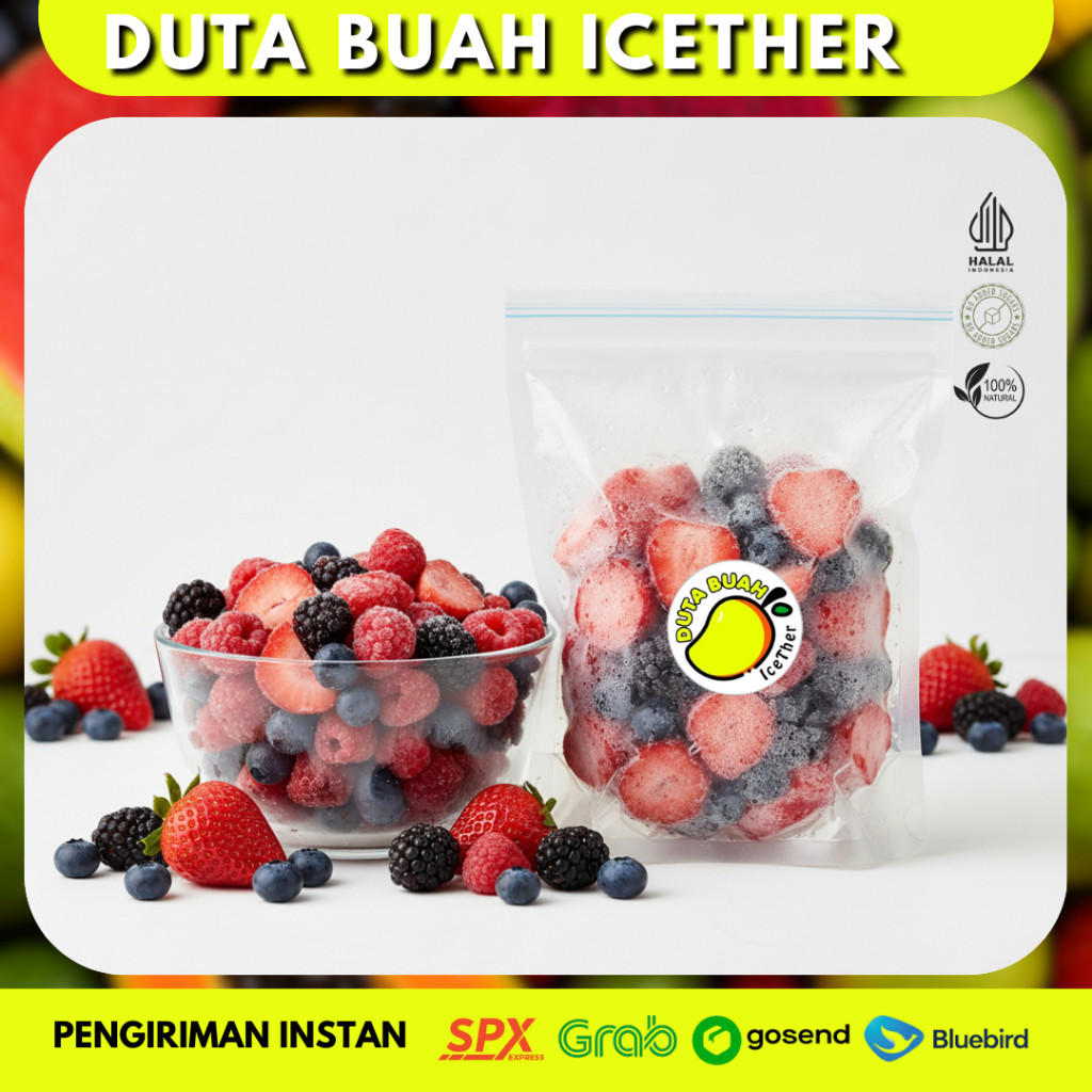 Mixberry Frozen Fruit – Strawberry, Blackberry, Raspberry, Blueberry  | Duta Buah Icether Bandung