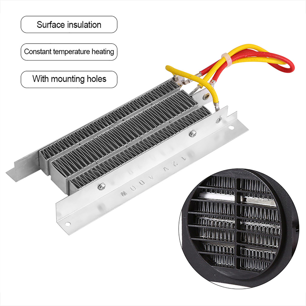 PTC Heating Element, PTC Air Heater, 12V 400W Electric Ceramic Heater Thermostatic ulation PTC Heati