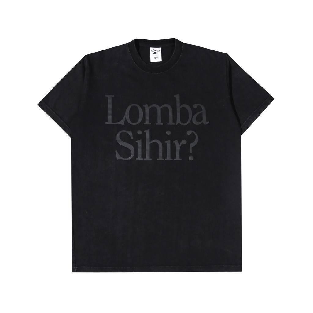 (Asli) Lomba Sihir - Yes Washed - T-Shirt - Black