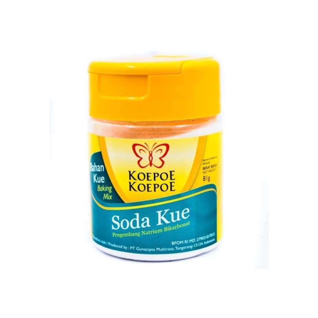Soda Kue Baking Soda 81gr Koepoe Koepoe Kupu Kupu Bahan Kue Baking Mix
