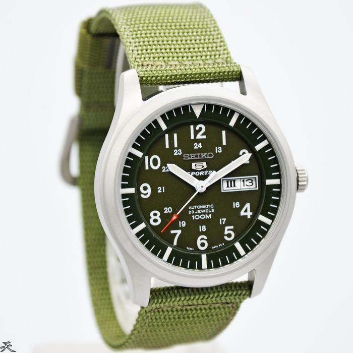 Seiko 5 Sport SNZG09K1 Jam Tangan Otomatis Militer
