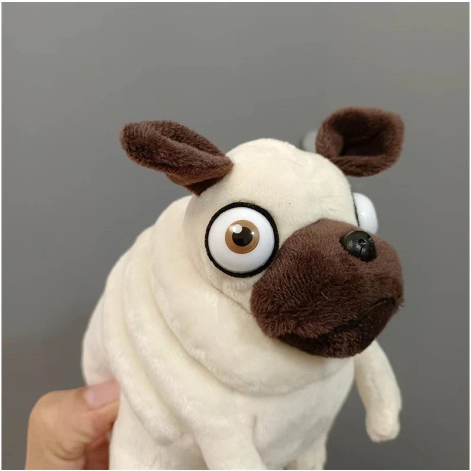 15cm Pig the Elf Pug Plush Toys Kawaii Sitting Fat Pug Dogs Toy Stuffed Dolls Children Birthday Gift