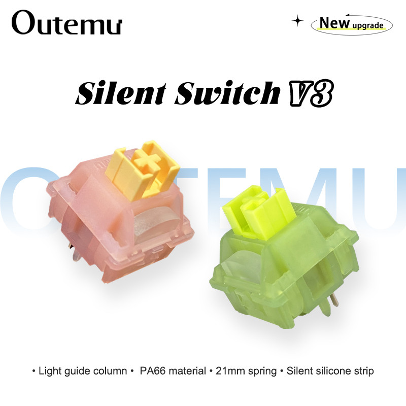 Outemu Silent Pea V3 Swit Lubed Silent Lemon V3 Swites Meanical Keyboard Linear Tactile 5Pin Hot swa