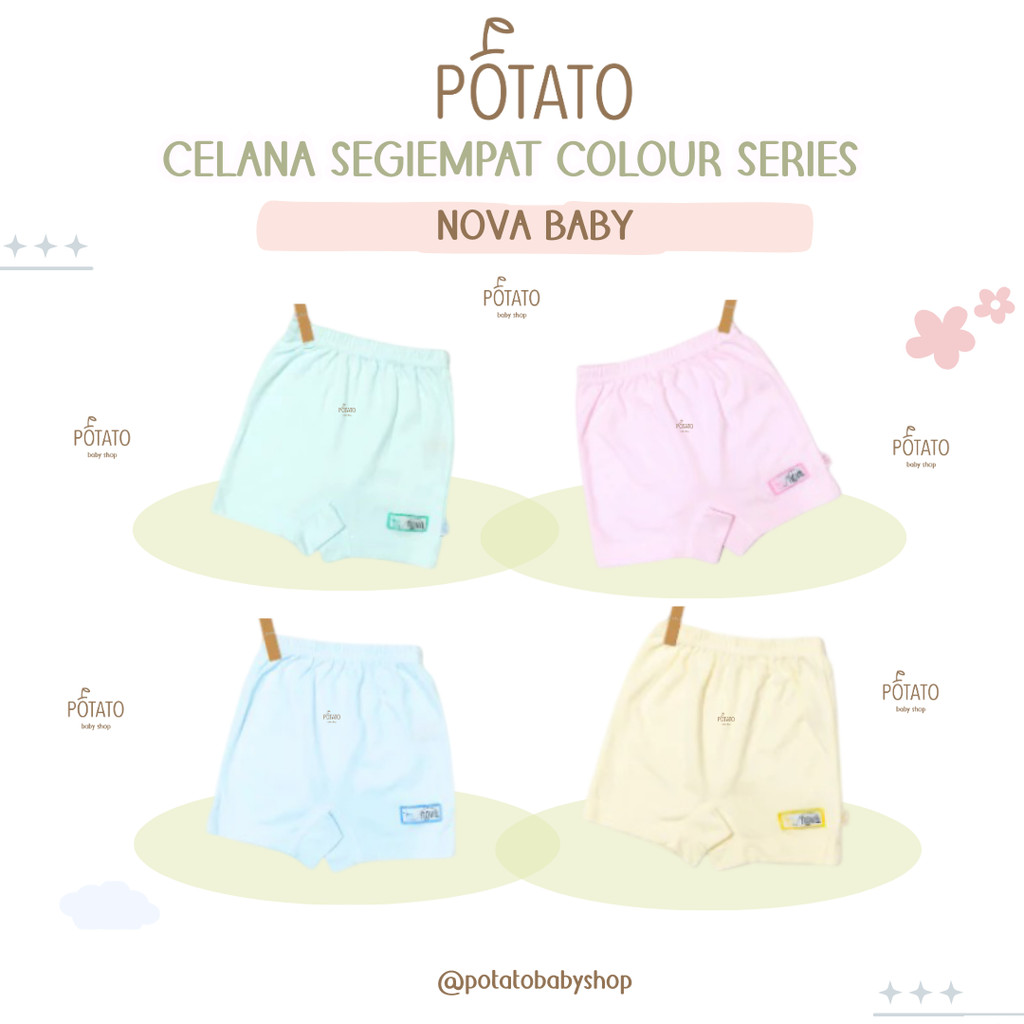 Nova Baby - Celana Segiempat Colour Series | Celana Pendek Anak