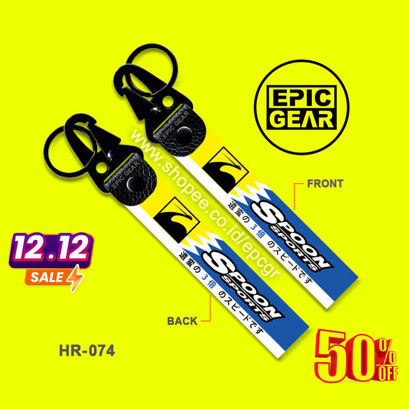 HIGH QUALITY GANTUNGAN KUNCI SPOON SPORTS PREMIUM LOGO KEYCHAIN MOBIL AKSESORIS VARIASI MODIFIKASI J