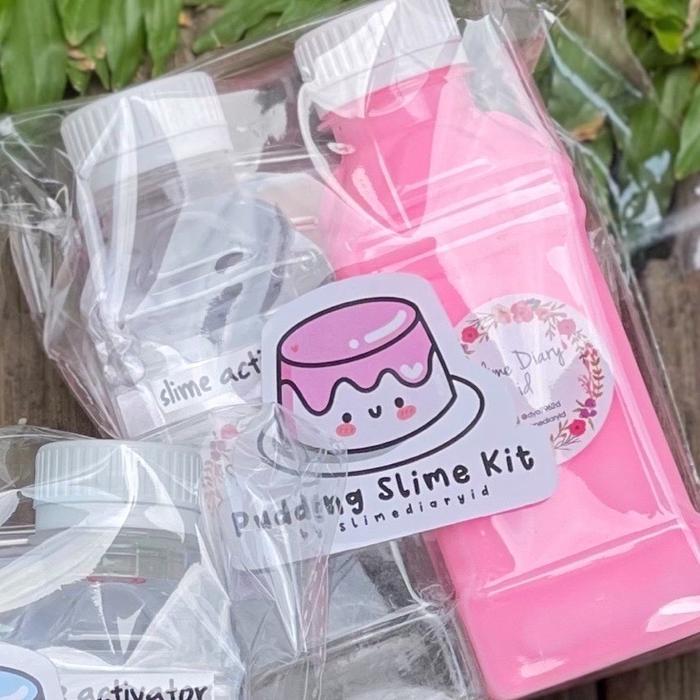 Helmin PETshop Pudding Slime Kit by Slime Diary Id - Pink