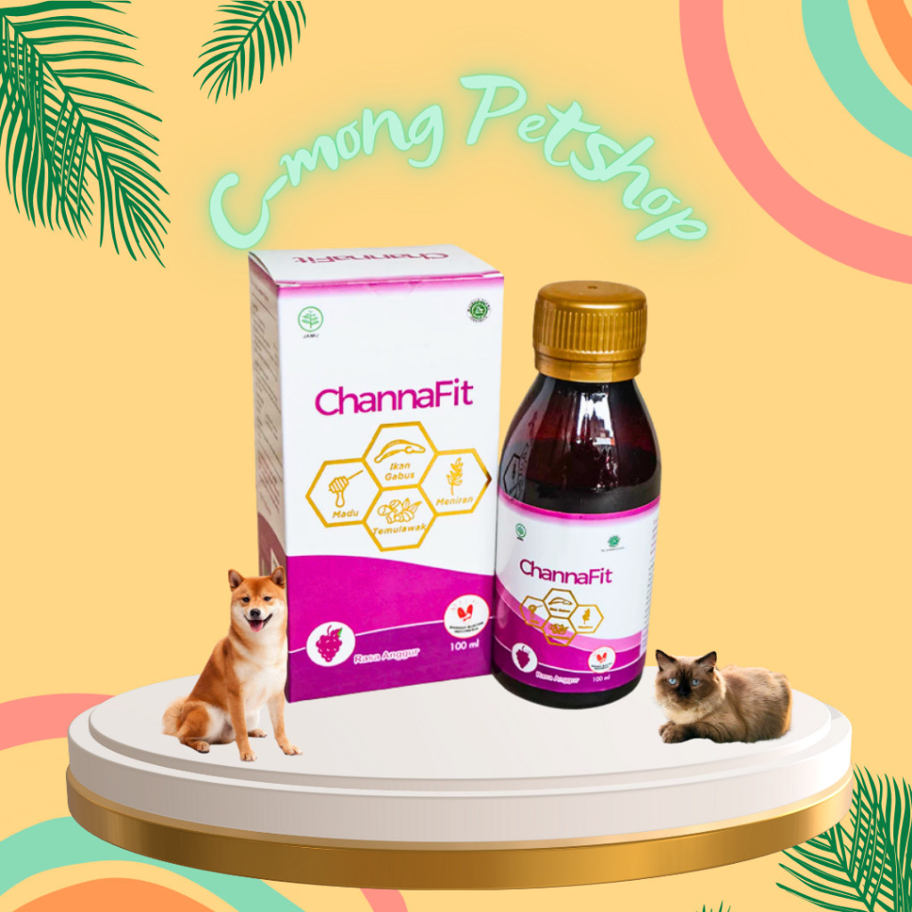 Channa Fit 100ml Ekstrak Ikan Gabus Albumin / Immune Booster / Penambah Nafsu Makan Kucing & Anjing