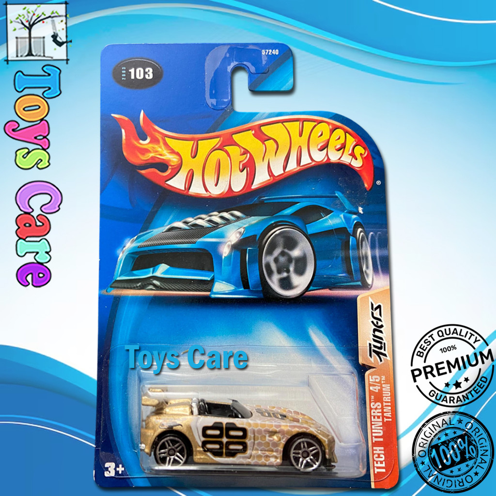 Hot Wheels Tantrum Emas Tech Tuners Mobil Balap
