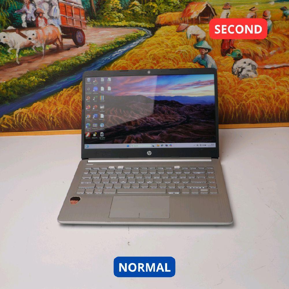 HP LAPTOP 14S-DK0XXX AMD A4 9125 4 GB (14") LAPTOP SECOND ORIGINAL SINAR MUTIARA CELL