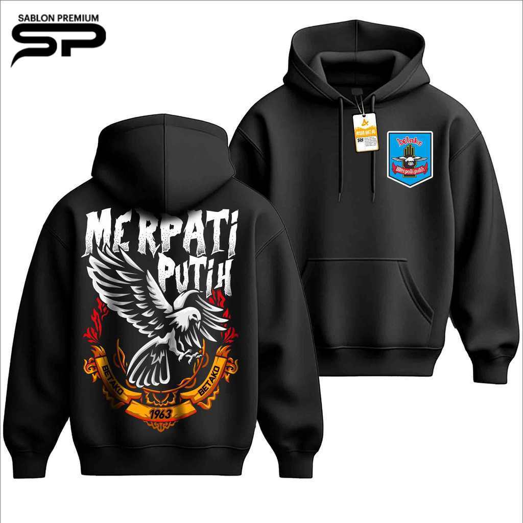 Jaket Hoodie Merpati Putih BETAKO 1963 Terbaru | Dsitro Kaos Silat MP Merpati Putih Keren