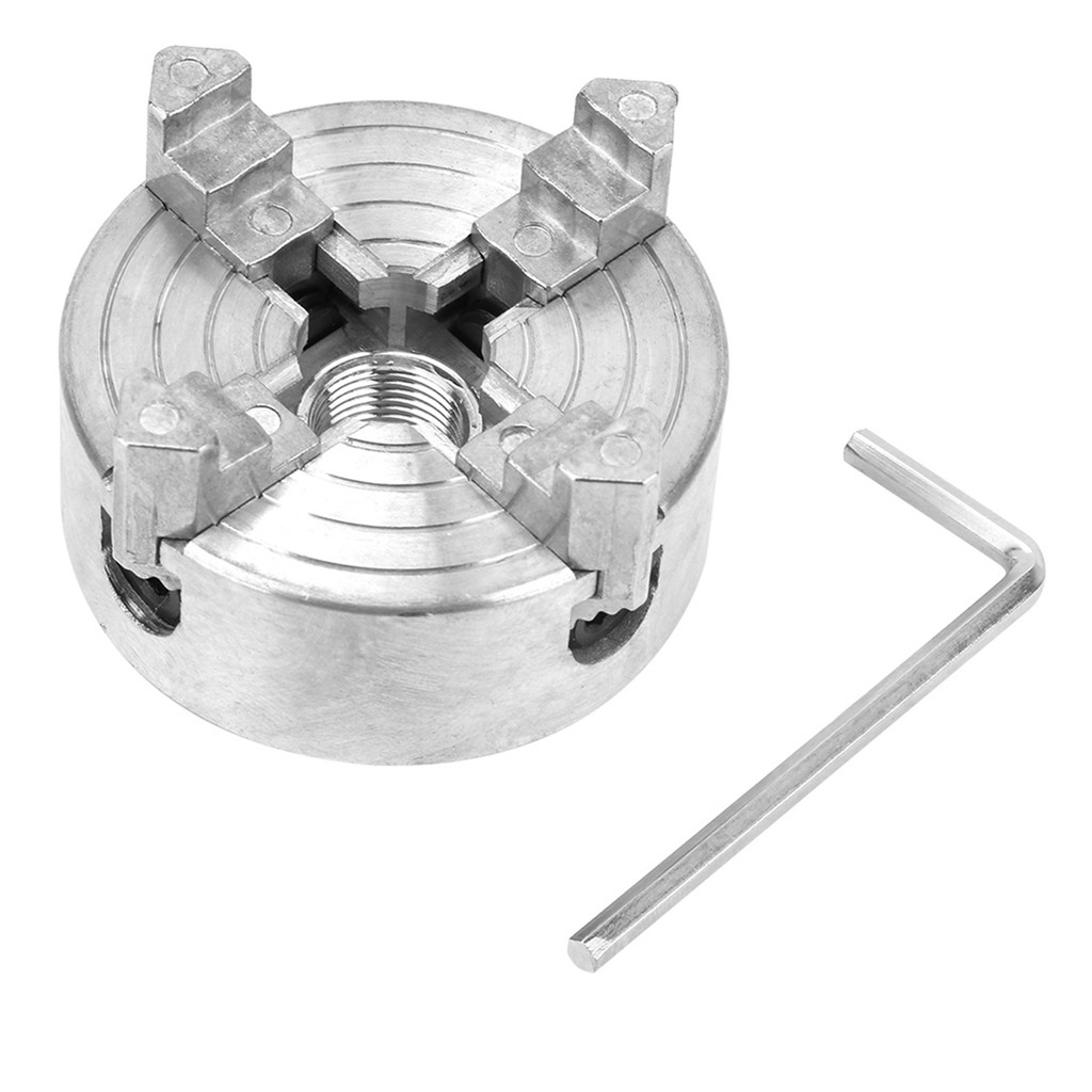 4Jaw Lathe Chuck Metal Lathe Chuck Z011A Lathe Chuck Z011A Zinc Alloy 4Jaw Chuck Clamp Accessory for