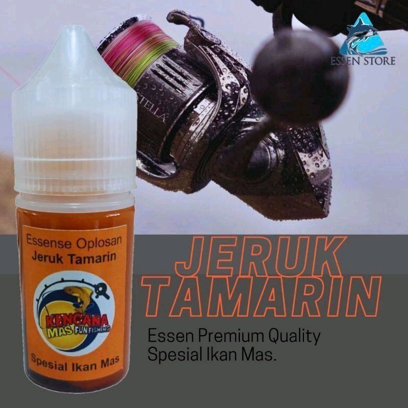 Essen Oplosan Germo 30 ML - Essen Oplosan Jeruk Tamarin Mancing Ikan Mas Lele Patin Ikan Mas Babon
