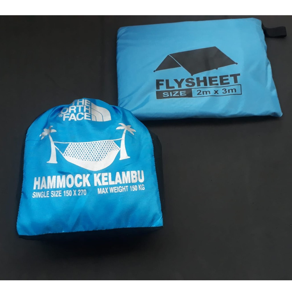 Bintang Ofc Paket hammock kelambu + flysheet 2x3 - hammock kelambu anti serangga - waterproof
