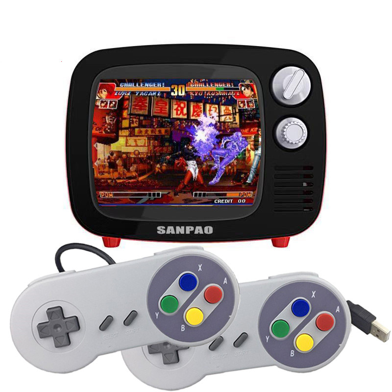 Nostalgic 3.5-inch TV mini portable TV three-shot retro TV Android game console TV