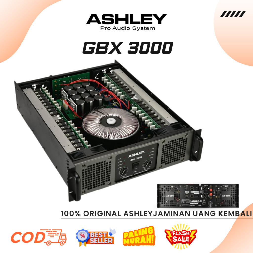 Power Ashley GBX 3000 Class GB Professional Power Amplifier