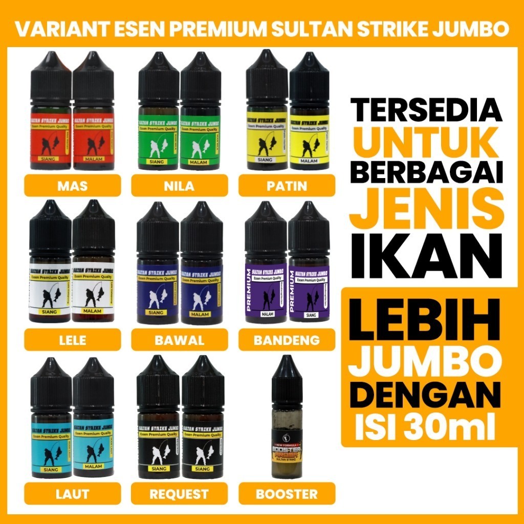 Essen Sultan Strike Jumbo Untuk Mancing Siang & Malam Hari Umpan Ikan Mas Lele Nila Patin Bawal Laut