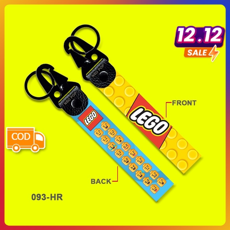 GANTUNGAN KUNCI PREMIUM LOGO MAINAN ANAK-ANAK KEYCHAIN AKSESORIS MERK LEGO TOYS BRICK PUZZLE KREATIF