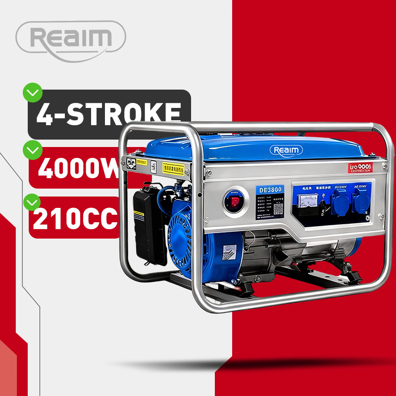 PROMO Reaim Mesin Genset Power Pembangkit Listrik 4000 Watt 210CC Genset Portable Genset Mini Portab