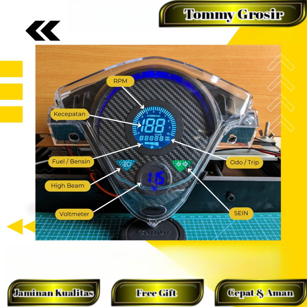 Speedometer Digital Honda Beat Karbu