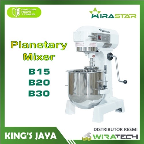 Mixer Roti & Kue WIRASTAR B15 Planetary Mixer 15 Liter