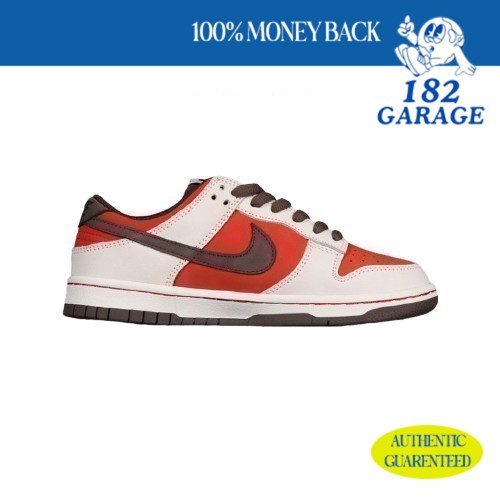 Sepatu  SB Dunk Low Suzuki White Red Brown RE500-66