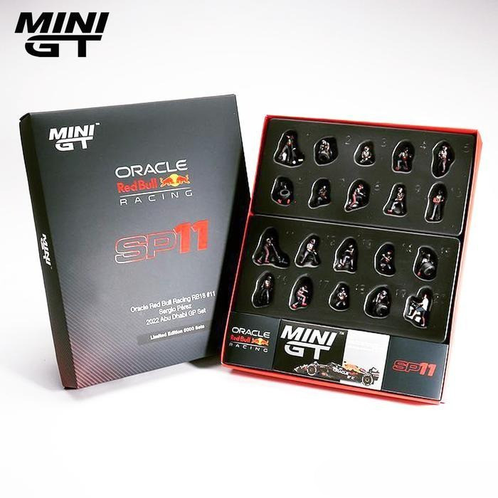 Diecast F1 MiniGT 1:64 Oracle Red Bull Racing Pit Crew Set