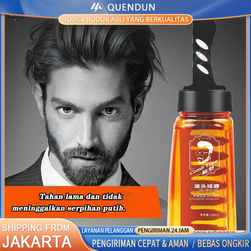 COD Cowok Gel Rambut Sisi 260mlMinyak Rambut Hair Gel Hair Spray PriaStyling Hair Stayling Pria Miny