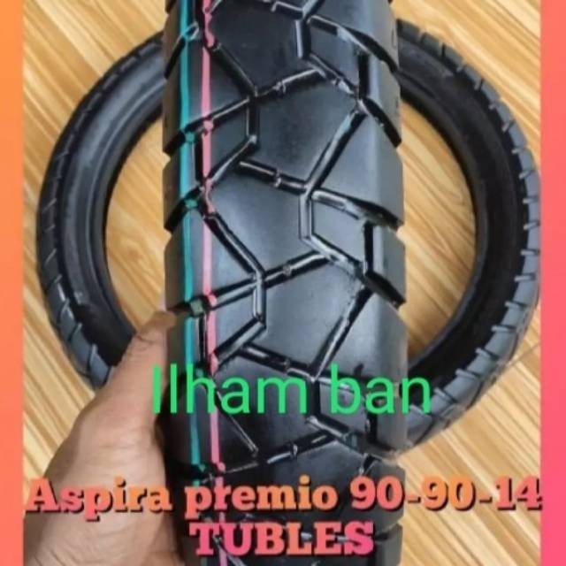 Ban seken tubles ukuran 90/90 ring 14, merek ASPIRA PREMIO