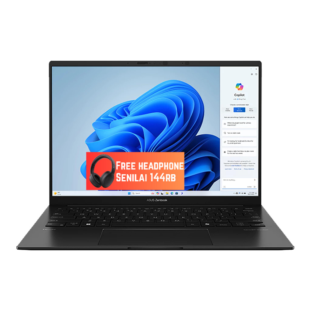 ASUS ZENBOOK 14 OLED UM3406KA RYZEN AI 7 350 16GB 512GB W11+OHS+M365B 14.0 2K BLK -OLED7151M