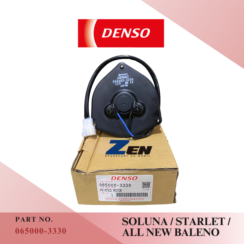 MOTOR FAN MOTORFAN TWINCAM SOLUNA STARLET ALL NEW BALENO DENSO ASLI 065000-3330