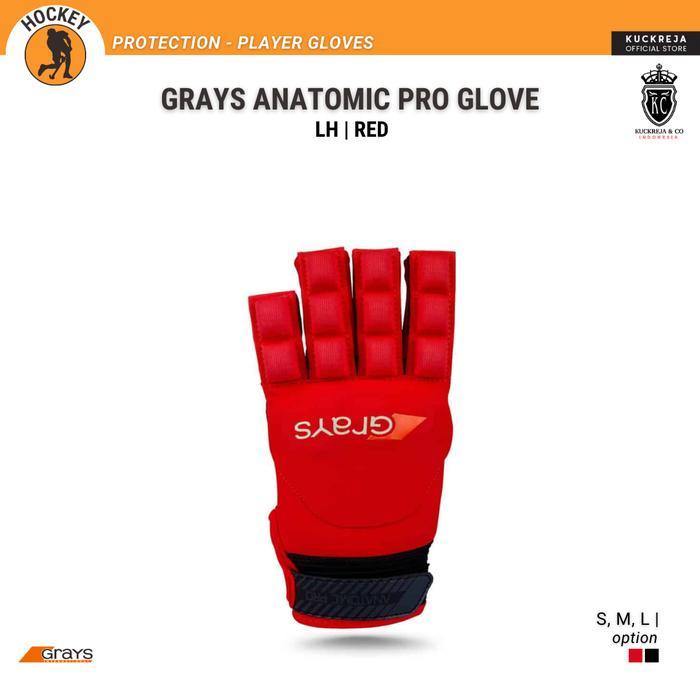 Grays Anatomic Pro Hockey Glove – Fluo Red (LH)