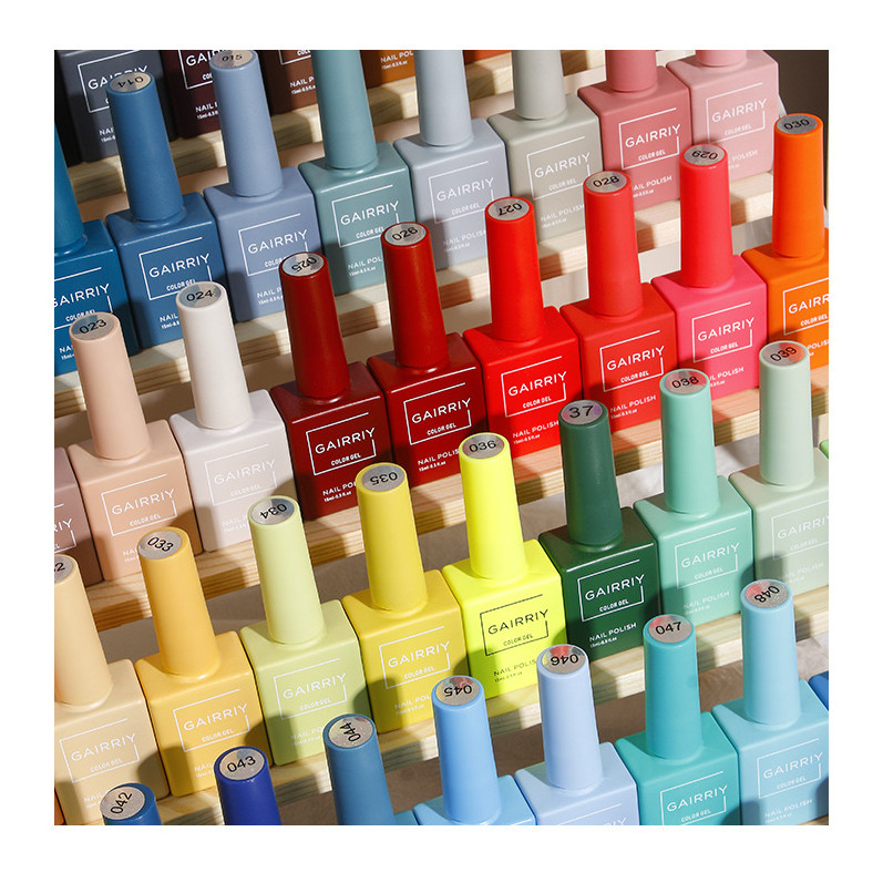 LumeaBeauty - [12 PCS] 1 SET KUTEK 15 ML GAIRRIY UV GEL NAIL POLISH, BISA REQUEST WARNA