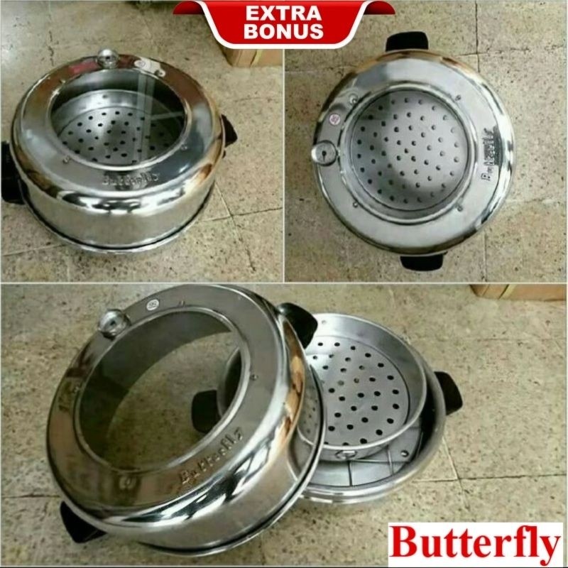 Oven Kue Bolu Baking Pan Bulat Kompor Butterfly Aluminium Premium Oven Tangkring Kompor DISKON