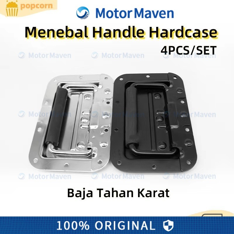 HANDLE BOX HARDCASE BESAR BESI SILVER HANDEL BOBOK ASESORIS MIXER (16×11cm) 380GR (TEBAL)