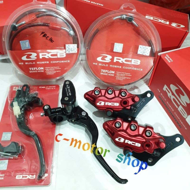 Paket Master Rem Rcb Kanan Kiri Kopling Rcb Caliper Kaliper Rcb Depan Belakang Selang Rem Depan Bela