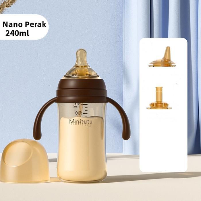 Minitutu Botol Susu Bayi Pp 3 In 1 Anti Kolik Botol Minum Sedotan 6 Bulan Food Grade Bpa Free Bb15