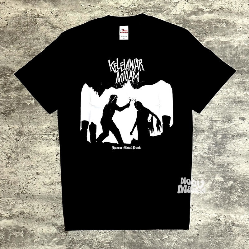 Kelelawar Malam - Horror Metal Punk Tshirt - Black | Original Merchandise